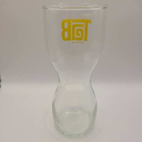 Enjoy Tab Trademark Curved Drinking Glass Vtg Hourglass  Coca Cola Soda Promo 7" - Picture 4 of 4